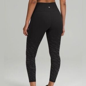 Lululemon Women's Black Patterned Leggings